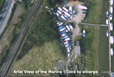 Ariel view of Marina